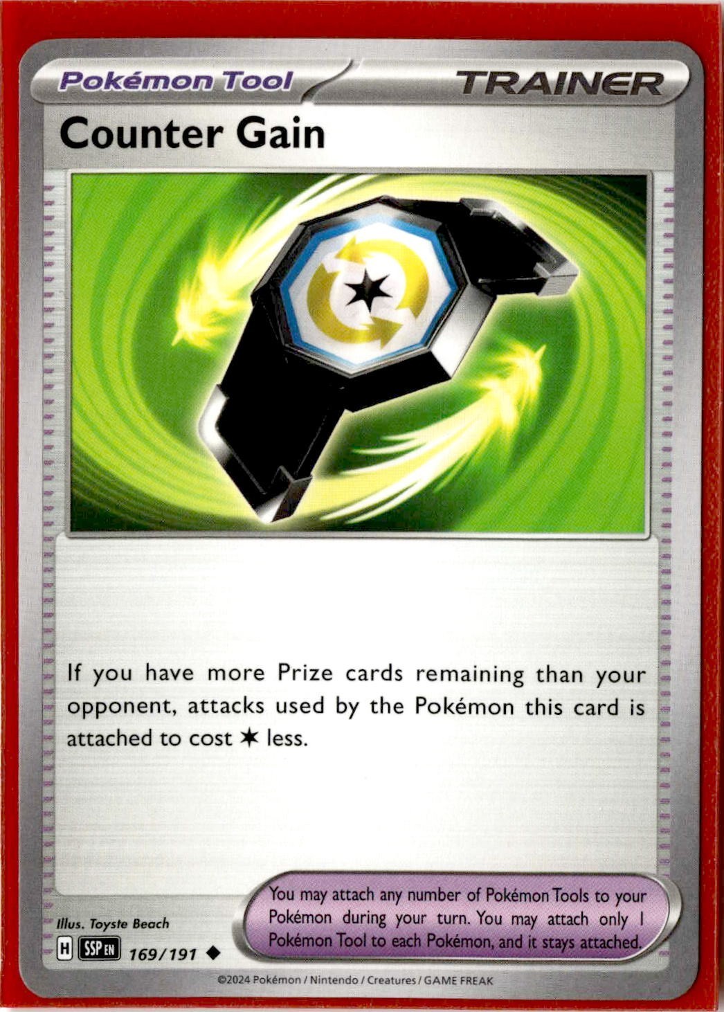 Counter Gain - 169/191 - Uncommon - Pokemon Surging Sparks