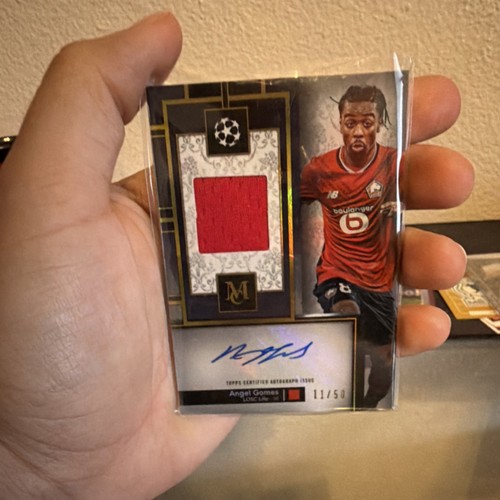 Topps Museum Collection 2024-25 Angel Gomes LOSC Match Worn Patch Auto /50