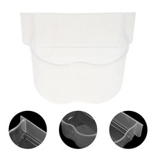 8 PCS Bird Plastic Feeding Cup Parakeet Water Feeder Cage Replacement Cups