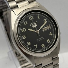 Seiko 5 Automatic 7019-6081 Day/date Military Dial Vintage Men  s Watch RUB186SGB