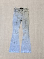 y2k Hollister High-Rise Flare Jeans light wash Soft stretch denim Size 26/31