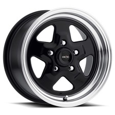 One 15x7 Vision 521h Nitro 4x108 20 Black Machined Lip Wheel Rim 72.6