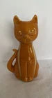 Vintage Hull Pottery Cat Orange Stripes #809 USA Mid Century Modern Planter