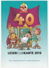   MOSAIK LESERCLUB-KARTE 2016 ABO-BEILAGE NEU...