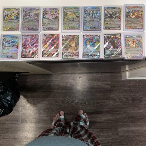 Pokémon TCG Eeveelutions EX Prismatic Evolutions - 9 CARD SET with Vmax and V NM