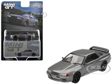 NISSAN SKYLINE GT-R NISMO BNR32 CRS RHD DARK METAL GRAY 1/64 BY MINI GT MGT01024