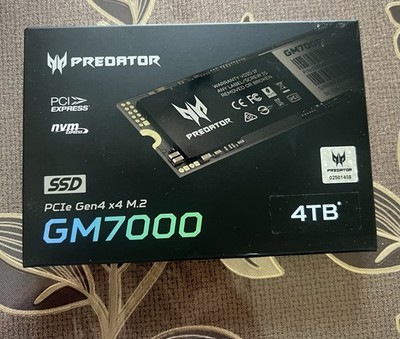 BNIB Sealed Acer Predator GM7000 NVMe Gen4 M.2 SSD 4TB
