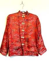 Gorgeous Asian Brocade Silk Lightweight KimonoJacket Size Small