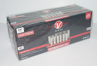 #ad Craftsman V Series 3 8quot; Drive 6 Point Metric Deep Socket Set CMMT17560V $63.95