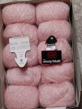 500g / 10x Muguet Anny Blatt Wolle champagne/rosa Fb. 144 Effektgarn selten 50g