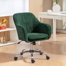 Bedroom Accent Armchair Office Desk Swivel Seat Chair Wheels Tub Seater Unit