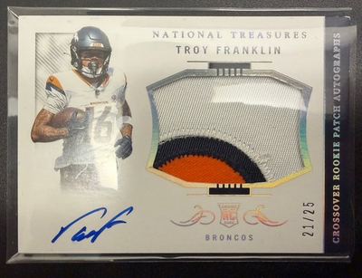 #ad #ad 2024 National Treasures Rookie Patch Autographs Troy Franklin Holo Silver 25 $199.99