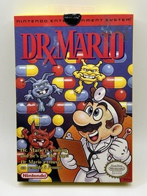 Dr. Mario Nintendo NES CIB Complete With Hang Tag - Authentic - Clean- TESTED