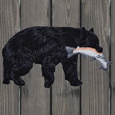 Bear Embroidered Patch — Iron On