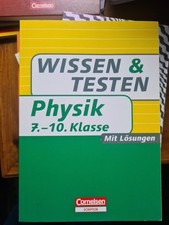 CORNELSEN SCRIPTOR Wissen & Testen - Physik 7.-10. Klasse mit Lösung