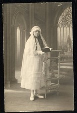 Photo First Communion Young Girl 1930-1940 france ghisoland studio