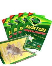 5 plaques colle super puissante Anti souris et rats