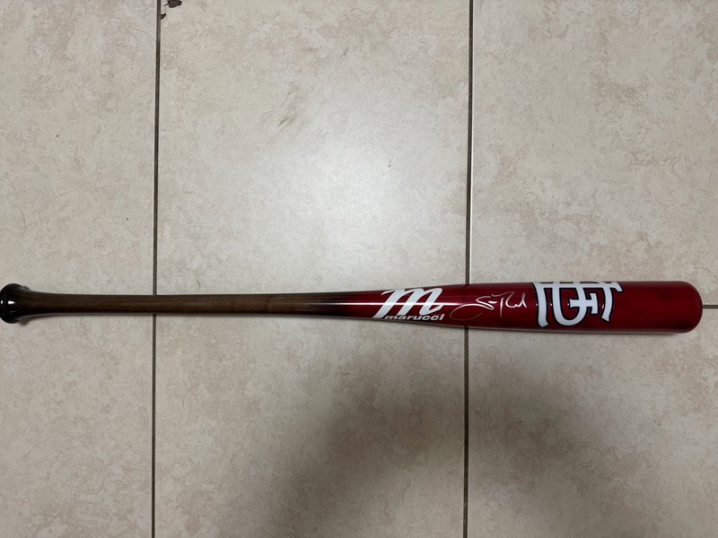 Scott Rolen St. Louis Cardinals Signed Team Bat Fanatics Under Wraps COA Auto