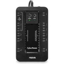 CyberPower EC750G Ecologic UPS Battery Backup and Surge Protector, 750VA
