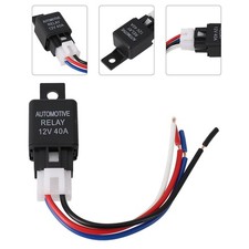 Car Relay Car Relay 1 Cable 1 Car Relay 1pc 4 Pin For Car Alarms 40A Black