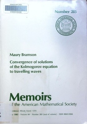 Convergence of solutions of the Kolmogorov equation to travelling waves Maury Br