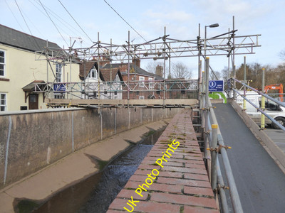 Photo 6x4 Temporary bridge over Wotton Brook, Lympstone A link between Ch c2016