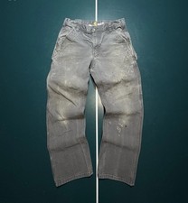 Vintage Carhartt Paint Splattered Carpenter Pants Mens 32x30 Faded Distressed