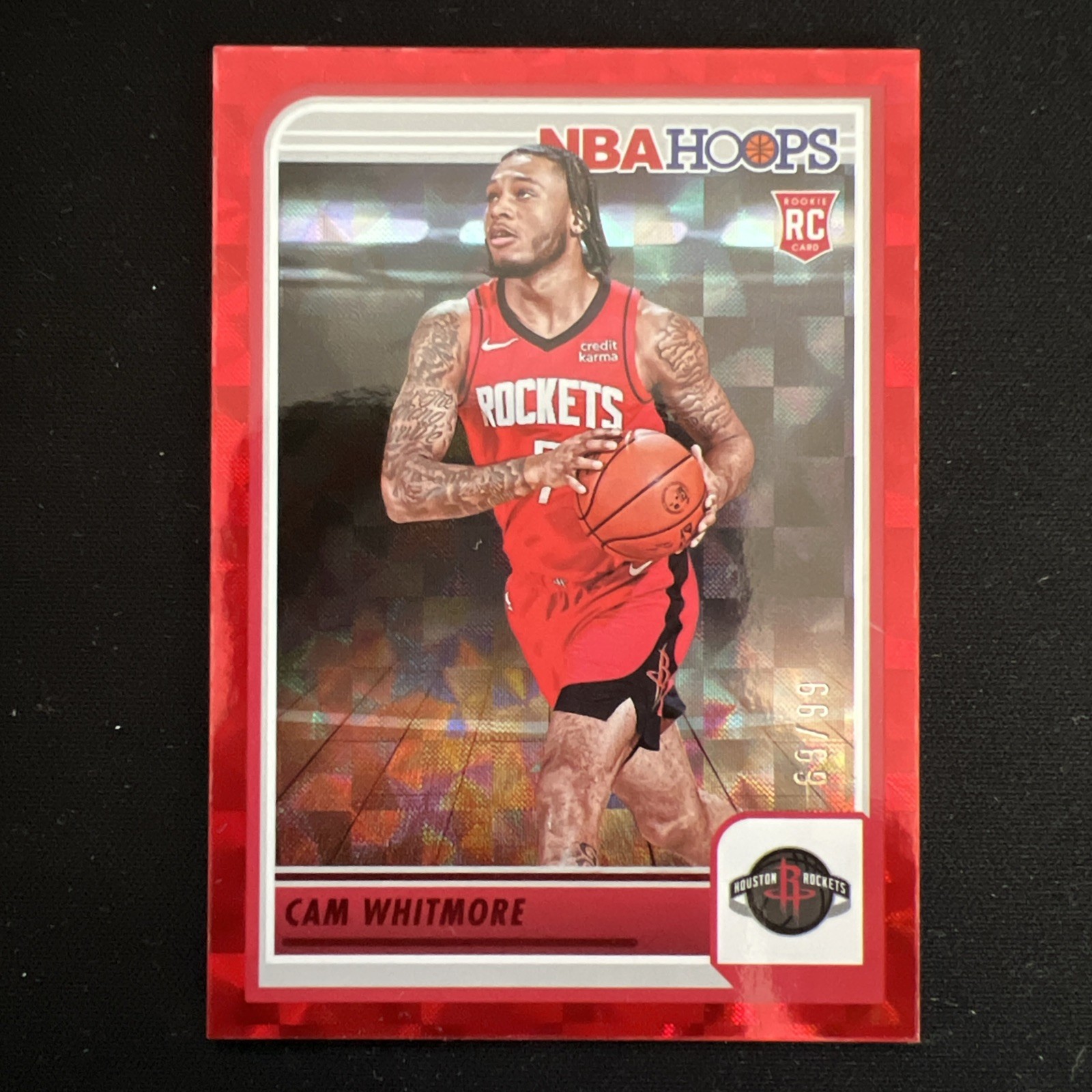 2023-24 Panini NBA Hoops - Rookies Cam Whitmore #265 Hyper Red /99 (RC)