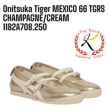 Onitsuka Tiger MEXICO 66 TGRS CHAMPAGNE CREAM 1182A708 250 Women's Shoes W/B NEW