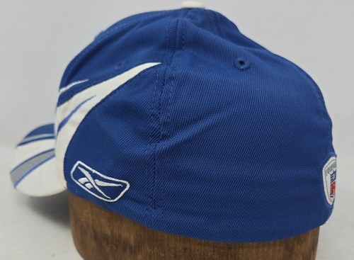 NFL Indianapolis Colts Sombrero Reebok Auténtico Lateral Gorra Elastizada Ajustada Sombrero - Imagen 6 de 10