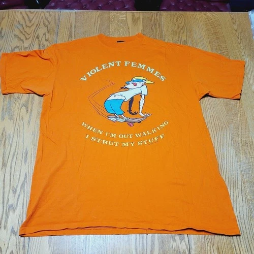 Violent Femmes XL T-Shirt Skateboard Single Stitch 1990s vintage concert t-shirt, vintage, size XL, single stitch, B+ condition