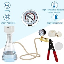 1000ml Buchner Funnel Flask Kit with Hand Pump Vacuum Filtering Lab Filters US