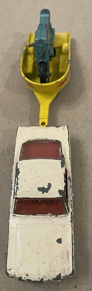 Honda Motorcycle & Trailer 38 Lesney Matchbox Series 1960 England with Mustang - Image 3 of 4