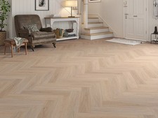 Country Oak Luxury Click Vinyl Herringbone Waterproof LVT Flooring  2.04m² Pack