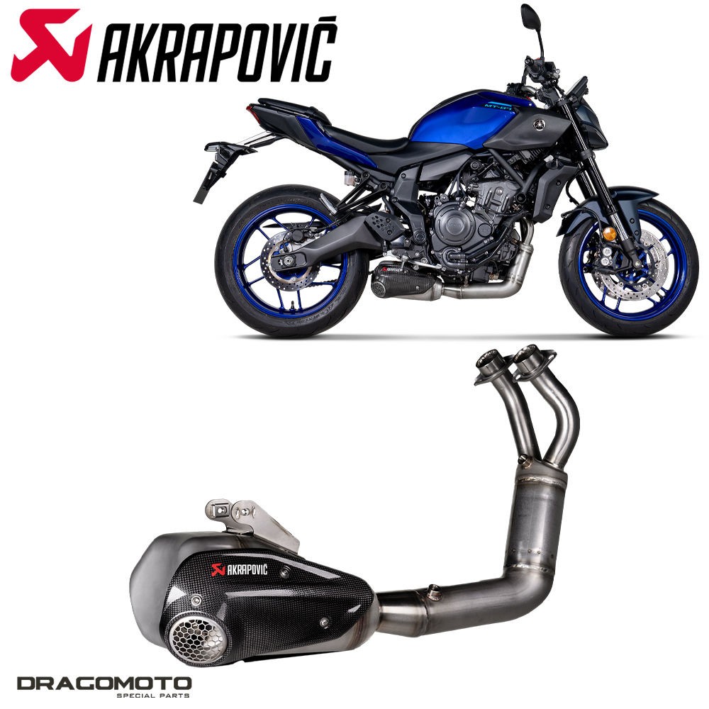 Escape completo YAMAHA MT-07 ABS 2025 AKRAPOVIC S-Y7R13-HKGKHSS | eBay