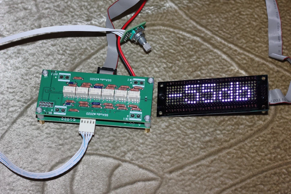 Volume Control Relay Attenuator IR 2 RCA 10K, 22K, 50K A set with an LED matrix - Image 4 of 4