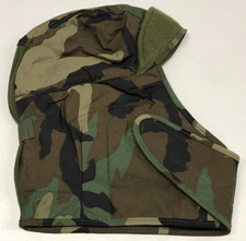 Reproduction Helmet Liner Woodland Camouflage Cold Weather 7 3/4 stained
