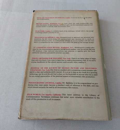 The Technique of Documentary Film Production by W Hugh Baddeley - Hardback 1966 - Imagen 12 de 14