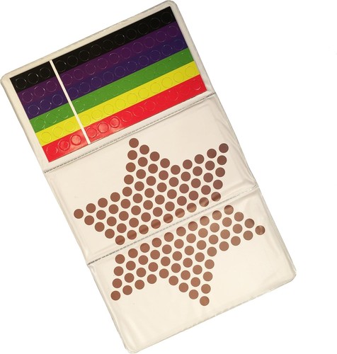Magnetic Chinese Checkers Travel Game | Compact Folding Peg Board Set - Picture 3 of 4