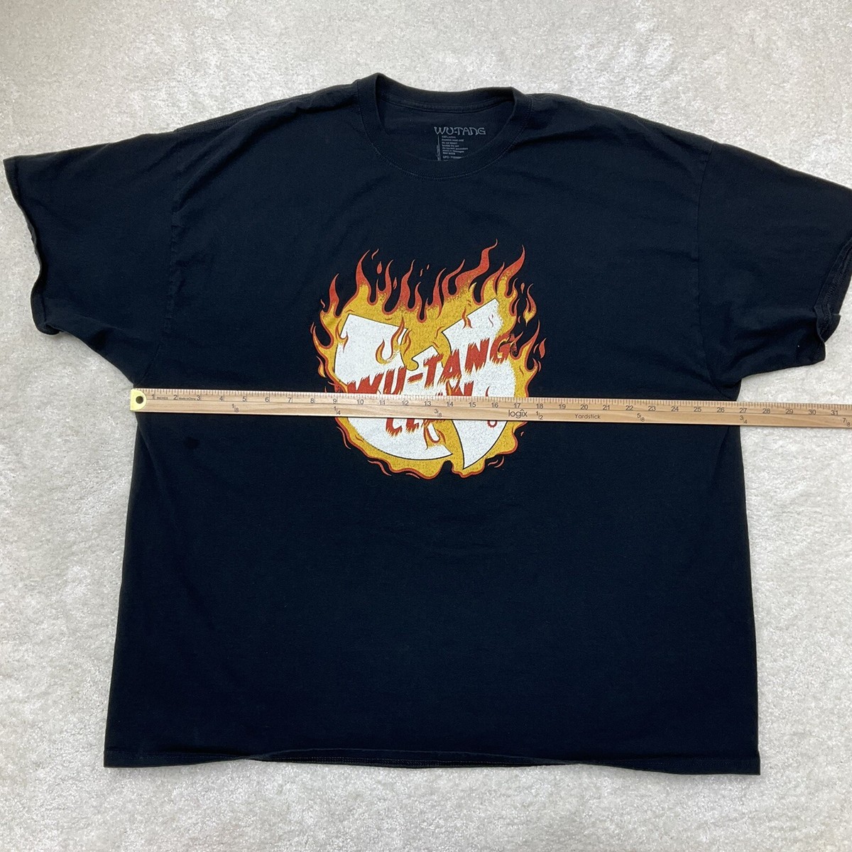 Wu-Tang Clan Mens Size 3XL Short Sleeve Crew Neck Black T