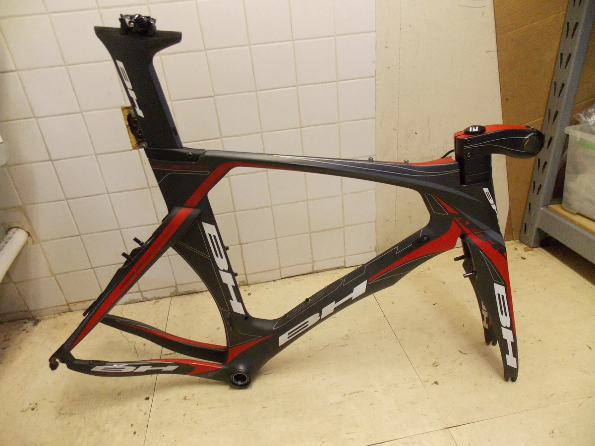 Large BH Aerolight Carbon Fiber Triathlon Tri TT Frame Fork Seatpost Stem