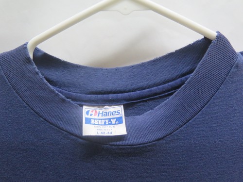 Vtg Hawaii T Shirt Hawaiian Islands 80s Blue Tee Vtg Sz M Large L Mens Hanes - Picture 4 of 12
