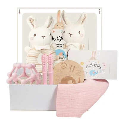 ESUN Neugeborenen-Geschenkset Geschenke zur Geburt Junge, Baby Geschenk Rassel