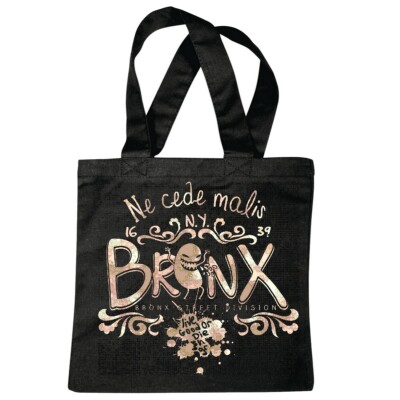 Tasche Beutel Baumwolltasche BRONX STREET DIVISION NEW YORK NE CEDE MALIS AMERIK