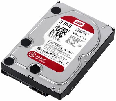 FESTPLATTE WD RED WD30EFRX NASware 2.0 3TB 5.4K 64MB SATA III 3.5''