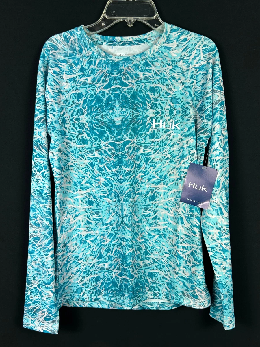 Camiseta De Pesca HUK Pursuit Manga Larga Para Mujer - UPF 30+, Antibacteriana, Transpirable, Tecnología Performance