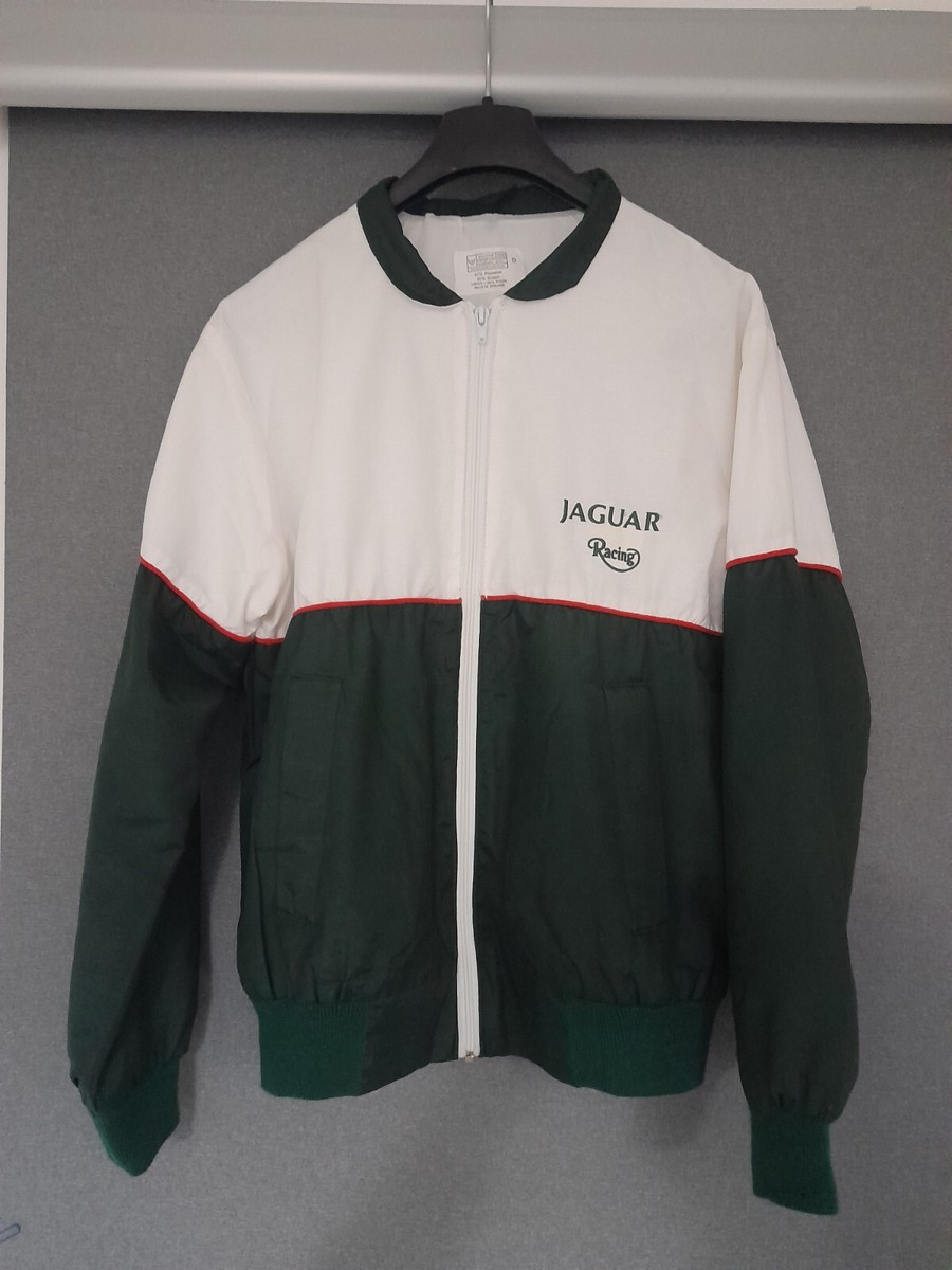 OLD JAGUAR RACING JACKET XJS XJ GREEN & WHITE 1980's / 90's MADE