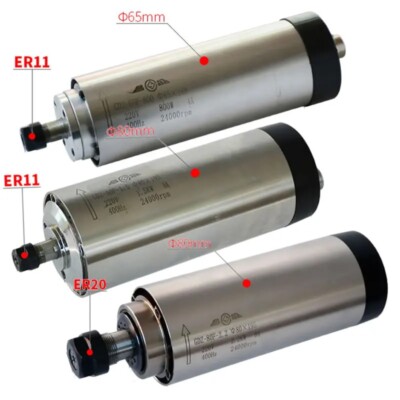 CNC Spindle Motor Air Cooled Milling Machine Shaft Diameter ER11 Collet Chuck