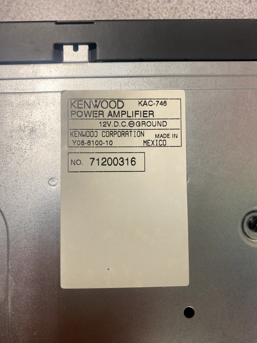 Kenwood 4 Channel Amplifier KAC-746 | eBay