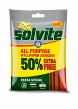 Solvite All Purpose Wallpaper Paste Extra Strong Adhesive Easy Mix Wallpaper Glu